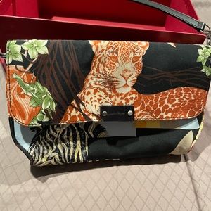 Salvatore ferregamo safari print small purse